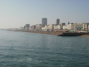 Brighton from the boat.