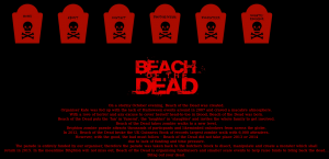 Beach of the Dead - Screenshot of the official website